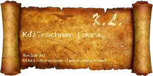 Kürschner Laura névjegykártya
