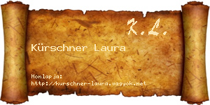 Kürschner Laura névjegykártya