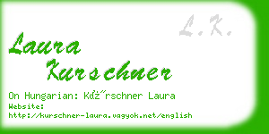 laura kurschner business card